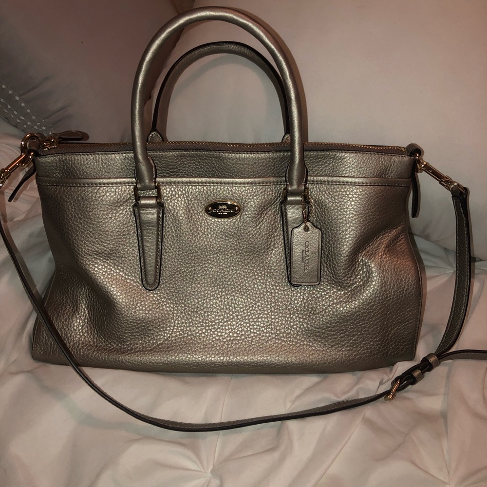 Coach Silver Handbag
